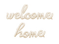 Set de baloane de folie "Welcome Home" bej - 335x71 cm