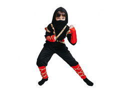 Costum ninja negru - 1 buc.