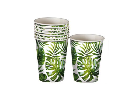 Cupe Tropical Leaves - 240 ml - 6 buc.