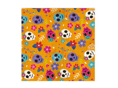 Șervețele de Halloween Mexican Skull - 33 cm - 10 buc.
