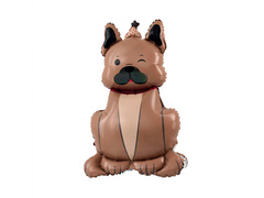 Balon folie în picioare câine Bulldog- 60x98 cm - 1 buc.