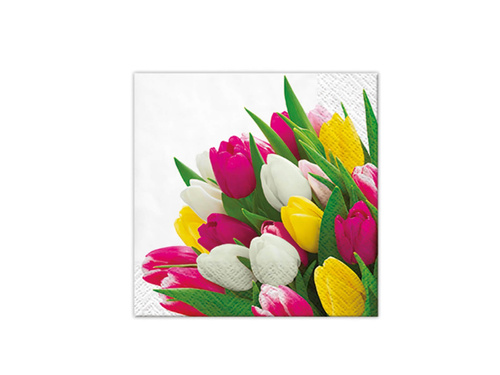 Șervețele Tulip Bouquet - 25 cm - 20 buc.