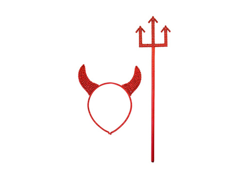 Set de coarne de diavol și furcă