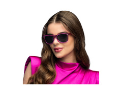 Ochelari de petrecere roz metalic