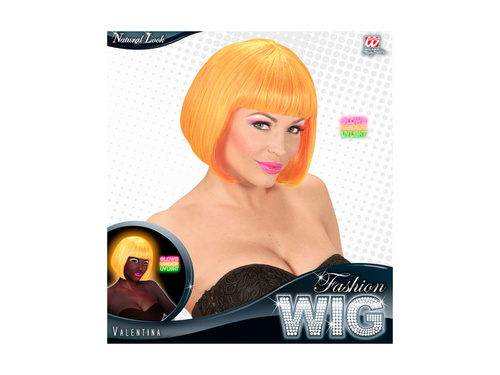 Valentina peruca neon portocaliu și galben - mix