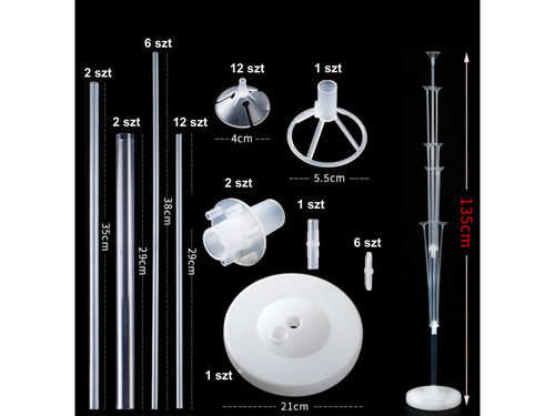Suport pentru baloane – 130 cm – 1 bucată.