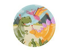 Farfurii de hârtie Dino Party - 23 cm - 10 buc.