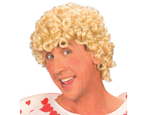 Peruca blonda cu par cret - 1 buc.