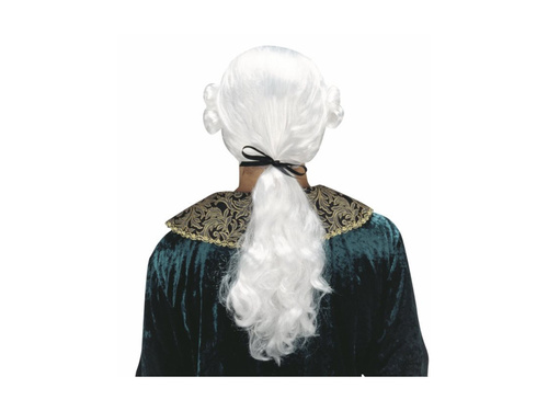 Prince Donatien peruca alba cu coada de cal