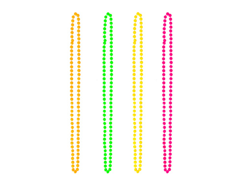 Set colier în stilul anilor '80 - 4 piese.