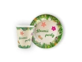 Set de hârtie pentru petrecere Hawaii - 24 buc.