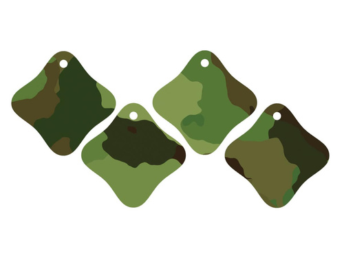 Pandantive pentru sticle cu panglică Moro - 12 buc.