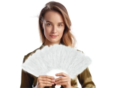 Evantai pană albă - 1 buc.