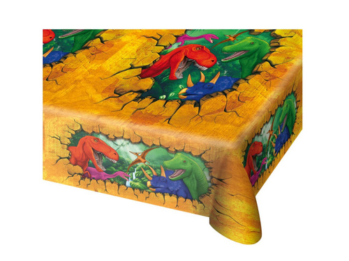 Pânză de masă dinozauri - 130 x 180 cm - 1 buc.
