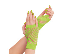 Mănuși din plasă verde - 11 cm