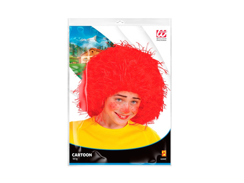 Cartoon peruca rosu