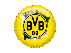 BVB Dortmund balon rotund din folie - 23 cm - 1 buc.