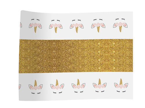 Frumos alergător pentru ziua de naștere Unicorn - 5 m - 1 buc.