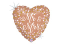 Balon cu folie Mr & Mrs - 46 cm - 1 buc.