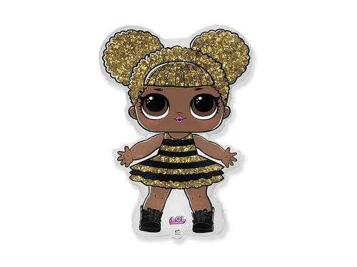 Queen Bee LOL Surprise balon cu băț de folie - 33 x 22 cm - 1 buc.