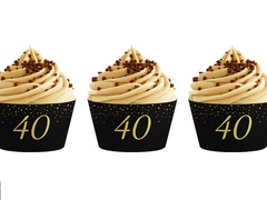 Garnituri spumante pentru cea de-a patruzecea aniversare - 6 buc.