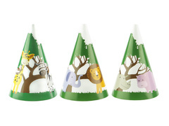 Capace de hârtie Safari - 6 buc.