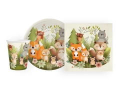 Set aniversar prieteni din pădure - 22 buc.