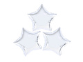Baloane din folie Silver Star - 23 cm - 3 buc.