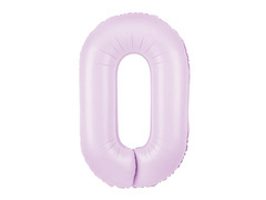 Balon folie liliac numărul 0 - 100 cm - 1 buc.
