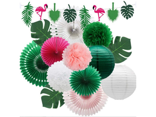 Set decorațiuni hawaiiene - 14 piese.
