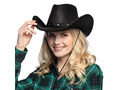 Pălărie de cowboy neagră - 1 buc.