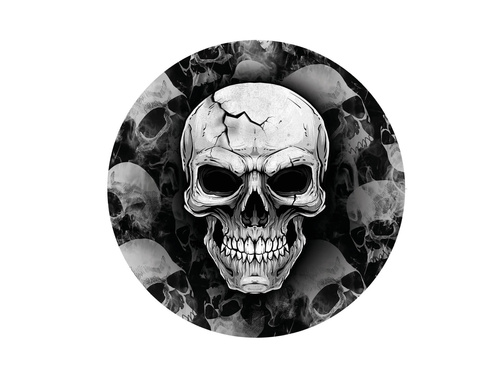 Farfurii cu craniu de Halloween - 23 cm - 6 buc.