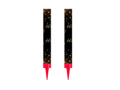 Fântână spumantă pentru tort pentru a 60-a aniversare - 12 cm - 2 buc.