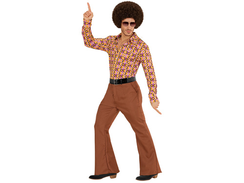 Pantaloni disco maro pentru bărbați - 1 buc.