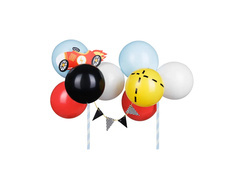 Balon topper pentru tort Autko - 1 set