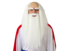 Perucă și barbă de druid pentru bărbați