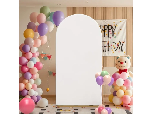 Copertă cadru cu arc alb - 120 x 50 cm - 1 buc.