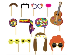 Foto recuzită Hippie - 12 buc.