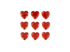 Stickere Ruby Hearts Valentine's Day - 9 buc.