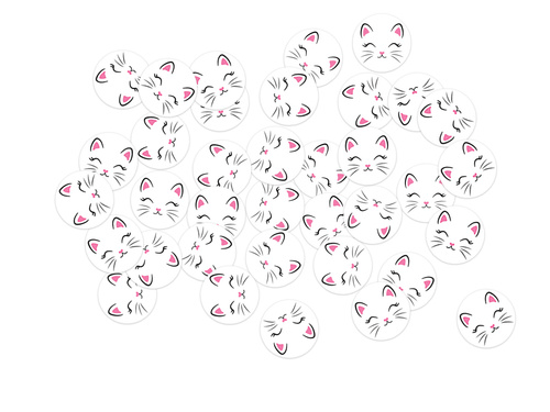 Confetti pentru ziua de naștere Kitten - 36 buc.