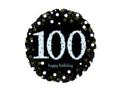 Balon din folie - a 100-a aniversare - 43 cm - 1 buc.