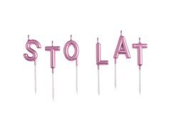 Spades lumânări inscripție - La mulți ani