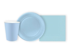 Set de hârtie albastru deschis - 44 de bucăți.