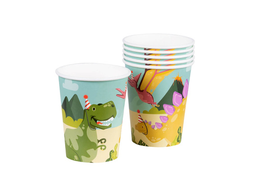 Cupe Dino Party Birthday - 210 ml - 10 buc.