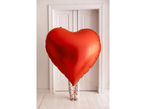 Balon folie Inimă roșu XXL - 136 x 129 cm - 1 buc.