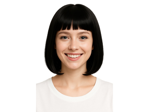 Peruca bob negru - 1 buc.