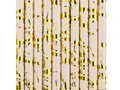 Paie tub de hârtie cu design auriu - 19,5 cm - 10 buc.