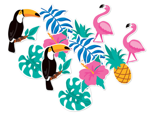 Aloha Party decor cu două fețe - 12 buc.