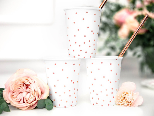 Cupe White Dots - 260 ml - 6 buc.