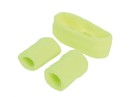 80s Disco brățări galbene - 3 buc.